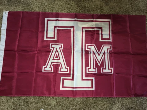 TEXAS A&M AGGIES 3x5 HUGE INDOOR / OUTDOOR FLAG BANNER NCAA NICE!! Cover