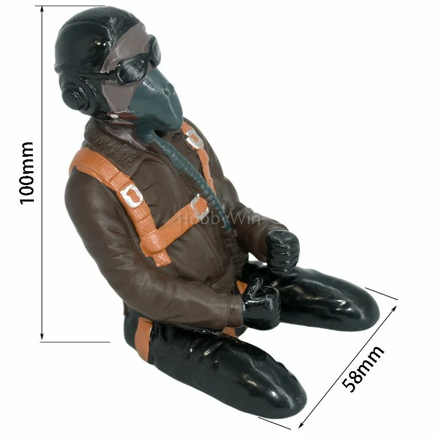 FMS part FMSPilot004 Pilot 100x58x87mm for Scale RC Model Airplane Warbird - Image 1 of 4