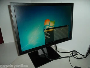 Dell 19" Widescreen Black LCD Monitor 1909Wf 4-Port USB Hub DVI VGA XYF7K V8MM9 - Picture 1 of 10