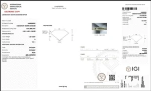 1.50 CT - OVAL DIAMOND- D COLOUR, VVS1 CLARITY, XX- CVD , IGI CERTIFIED. - Picture 1 of 4