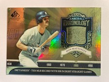 🔥2006 SP Legendary Cuts Baseball Chronology #BC-DM Don Mattingly /500 Insert🔥