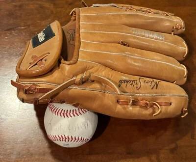 Guante de béisbol para zurdos autografiado por Brady Anderson de los Orioles de Baltimore Franklin Foto 1 de 4