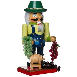 Kurt Adler Chubby Nutcracker Collection, Winemaker Nutcracker, 10.25" - Picture 1 of 6