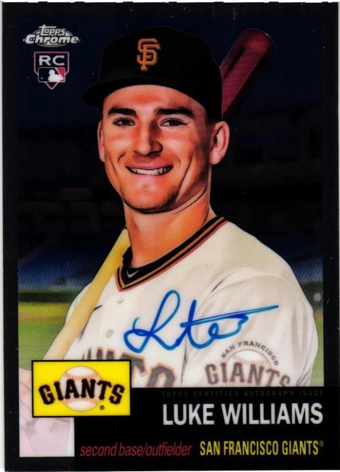 2022 Topps Chrome Platinum Autograph Rookie - Luke Williams (CPA-LW1)  Giants - Image 1 of 1