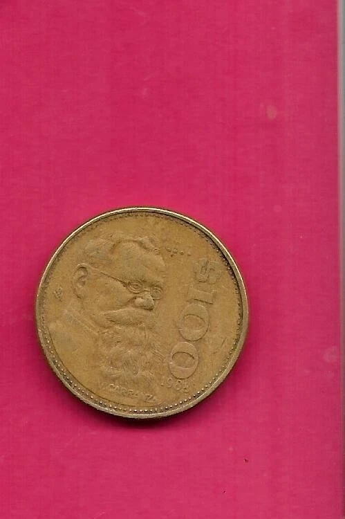 MONEDA GRUESA MÉXICO MEXICANO KM493 1988 EN MUY BUEN ESTADO-MUY FINA ANTIGUA VINTAGE USADA 00 PESOS Foto 1 de 1