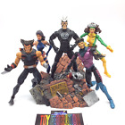 Toybiz Marvel Legends X-Men Lot Of 5 Action Figures & Base - Wolverine Psylocke