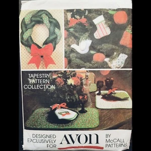 Vtg Avon for McCall's Tapestry Holiday Pattern Collection Pattern #5380 UNCUT - Picture 1 of 4