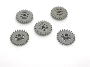 5 x ingranaggi Lego® Technic 24 denti 3650 VECCHIO GRIGIO CHIARO ruota dentale a corona - Foto 1 di 2