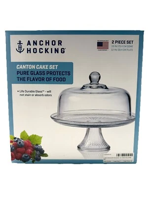 Anchor Hocking 2-Piece Set Canton Cake Server - Glass - Image 1 of 4