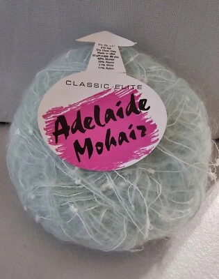 Hilo clásico Elite Adelaide Mohair verde menta pálido 50 g 90 yardas  Foto 1 de 4