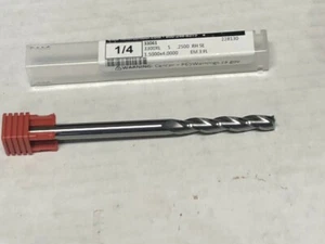 .250" 1/4" 3 NUT LANGE LÄNGE HARTMETALL SCHAFTFRÄSER 1/4" x 1/4" x 1-1/2" x 4" - Bild 1 von 2
