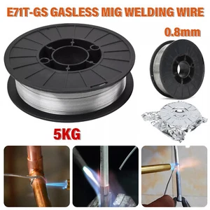0,8 mm 4,5 KG Schweißdraht MIG MAG Fülldraht E71T-GS 1Rolle 200D Ohne Gas DHL - Bild 1 von 22
