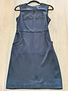 Little Black Damenkleid 4 Petite ärmellos Reißverschluss LBD Schlüsselloch 4P Stretch Midi - Bild 1 von 6