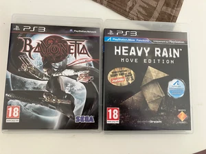 Lot de 2 jeux complets PS3 (Bayonetta-Heavy Rain) PAL FR - Imagen 1 de 3