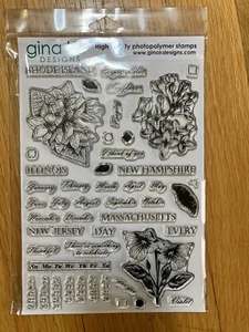Gina K. Designs - Stately Flowers 12 - by Melanie Muenchinger - STAMP SET - Picture 1 of 6