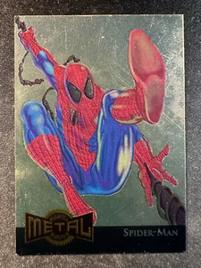 1995 Marvel Metal 12 of 18 Spider-Man Gold Blaster NM - Bild 1 von 2