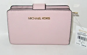Cartera de viaje Michael Kors Jet Set mediana plegable rubor en polvo nueva con etiquetas $258 - Imagen 1 de 9