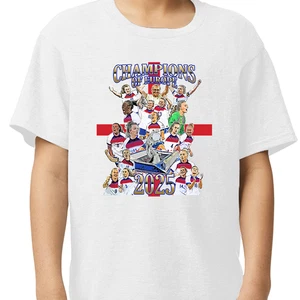 England Womens Champions Of Europe 2025 Kids T-Shirt Tee 3-13 Years Great Gift - Picture 1 of 15