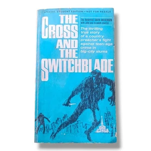 The Cross and the Switchblade by Rev David Wilkerson ~ 1975 Book 1st Printing - Picture 1 of 2