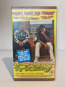 Friday Video VHS Ice Cube Chris Tucker Comedy Film Movie Cert 15 1995 - Picture 1 of 4