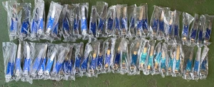 51 x F4P Adjustable Earth Clamps Pipe Diameter 12-32mm Mainly Blue Label Job Lot - Picture 1 of 10