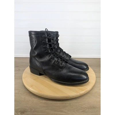 Ariat Heritage Lacer Boot Black Leather Lace Up Riding Women's 8.5 33501 - Image 1 of 4