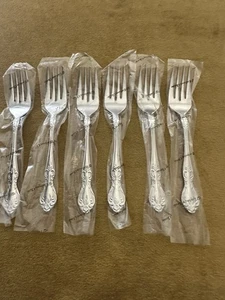 Easterling Stainless Japan Valhalla Set Of 6 Salad  Forks.  - New In Package - Picture 1 of 7