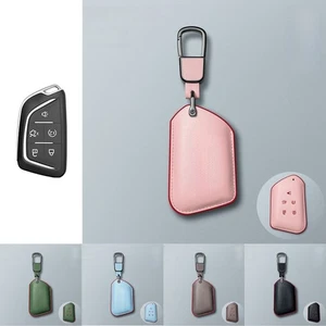 Genuine Leather Car Key Case Cover For Cadillac CT5 XT4 ATS Escalade XT5 CT6 XTS - Picture 1 of 22