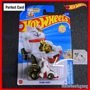 Hot wheels Feline Lucky 2025 First Edition New Hotwheels Lucky Cat Diecast - Picture 1 of 6