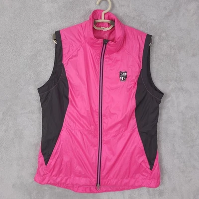 Chaleco Zero Restriction Mujer Grande Rosa Negro Golf Rompevientos Chaqueta Cremallera Foto 1 de 4