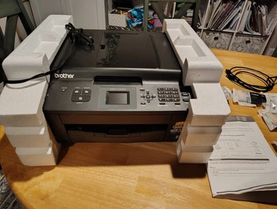 Brother MFC-J425W All-in-One Color Inkjet Printer Fax Scan NEEDS BLACK INK - Image 1 of 4
