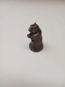 VTG, Rare/HTF "The Woodchuck" Woodland Animals Pewter Figure, Franklin Mint - Picture 1 of 6