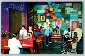 Postcard British Colonial Gill Hotel - Bahamas - Hong Kong Bar - Picture 1 of 2