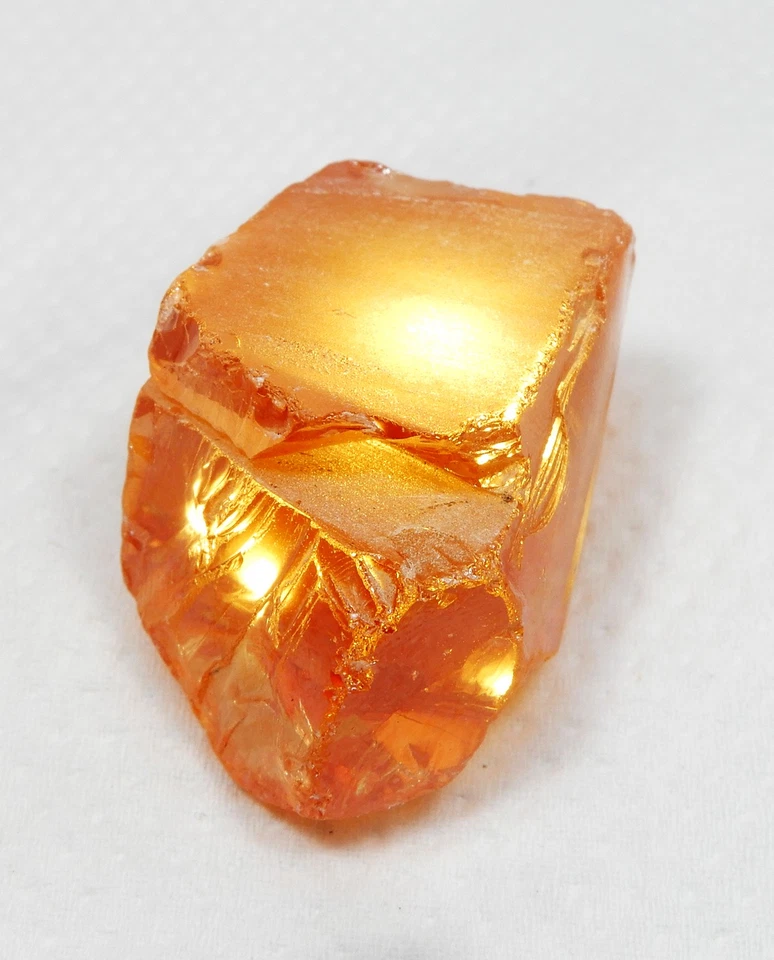 Orange Cambodia Cubic Zircon Rough Loose Gemstone 182.05 Ct - Image 1 of 4
