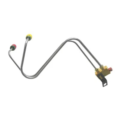 66 Pontiac Dual Master Cylinder Conversion Brake Line Set and Brass Block Valve - Image 1 of 4