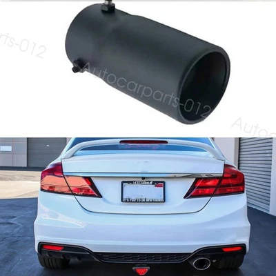 Exhaust Pipe Tip Rear Tail End Muffler 1.5-2.1" For Honda Civic 2013 2014 2015 Foto 1 de 4