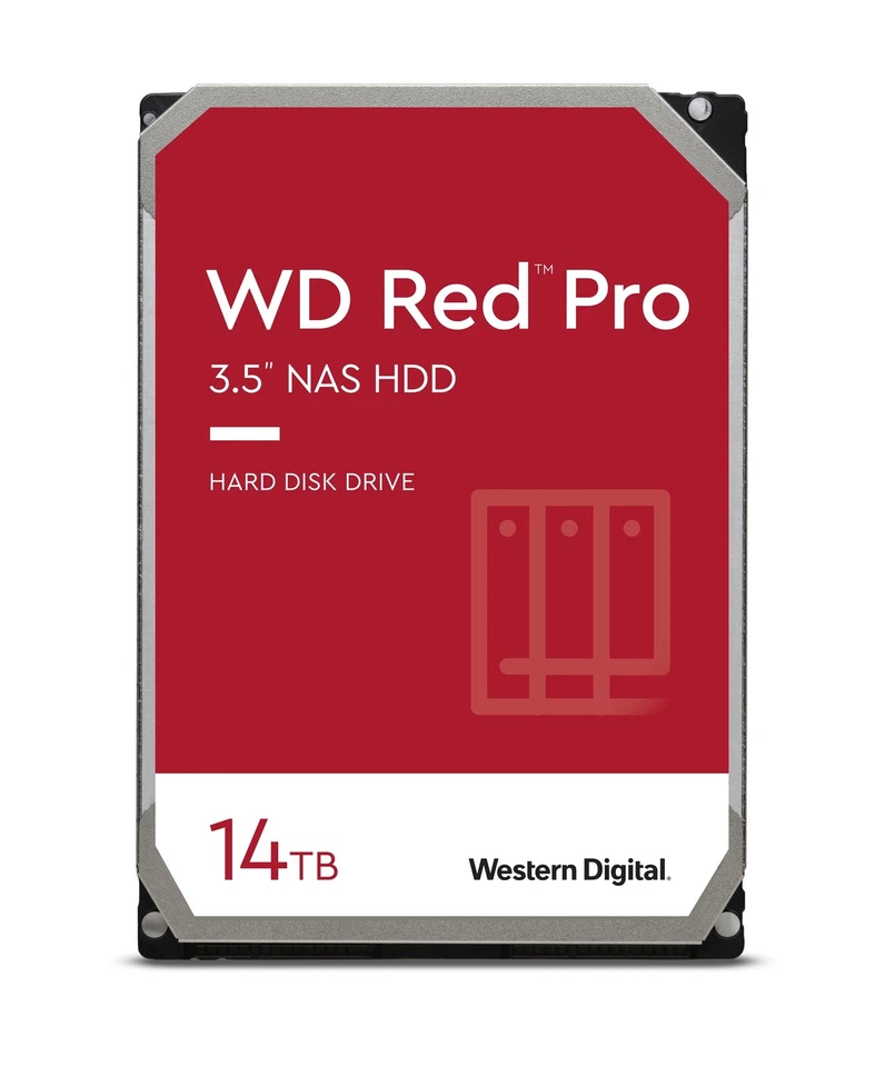 WD Red Pro WD142KFGX Hard drive 14 TB internal 3.5" SATA 6Gb/s WD142KFGX