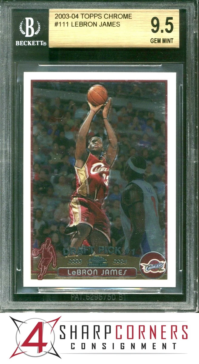 Topps LeBron James Beckett Grading Services Rookie Basketball
