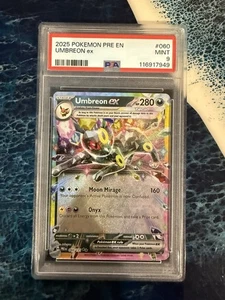 UMBREON EX PSA 9 2025 POKEMON SV PRISMATIC EVOLUTIONS - PRE EN #060/131 MINT 412 - Picture 1 of 2