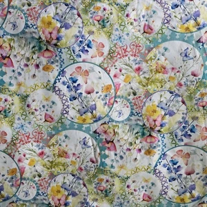 Butterfly Fantasy Collage Print Cotton Shirting/Quilting by Jason Yenter - Picture 1 of 3