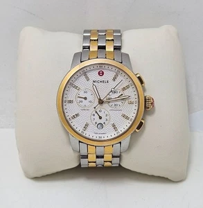 Michele Uptown Diamond Two Tone Watch - Picture 1 of 5