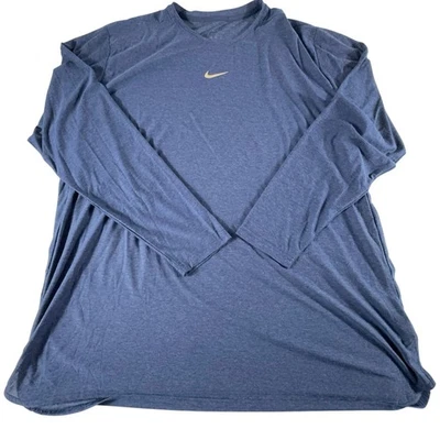 Nike Mens 3XL XXXL Dry Player Long Sleeve Top College Blue Navy Gold New NWT - Image 1 of 4