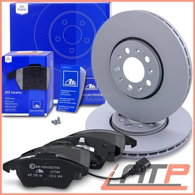 ATE BRAKE DISCS+CERAMIC PADS FRONT VENTED Ø288 FOR VW POLO 6R 1.2-1.6 09- - Image 1 of 4