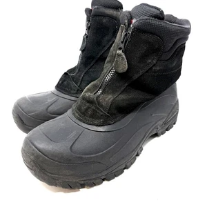Totes Stiefel Winter schwarz Leder Wildleder Obermaterial Thermo-lite Reißverschluss vorne Herren 10 - Bild 1 von 13