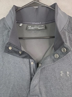 Under Armour Golf 4 Snap Pullover Sudadera Para Hombres 2XL Negro Gris Oscuro Coldgear  Foto 1 de 4