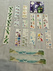 Lotto 17 fogli adesivi scrapbooking Mrs. Grossman’s vintage leggi nota - Foto 1 di 10