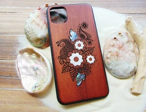 iPhone 16, 15, 14, 13 pro Max -Samsung Galaxy S22, 23, 24 Ultra Wood Phone Cases - Picture 1 of 9