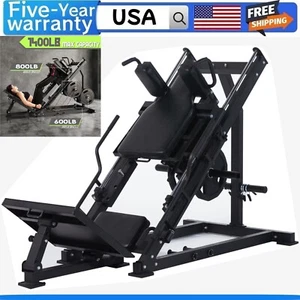 Leg Press Hack Squat Machine 2 in 1 Leg Press Machine for Home Gym Profession - Picture 1 of 8