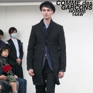 COMME des GARCONS HOMME Chesterfield Coat Polyester Black - Picture 1 of 12