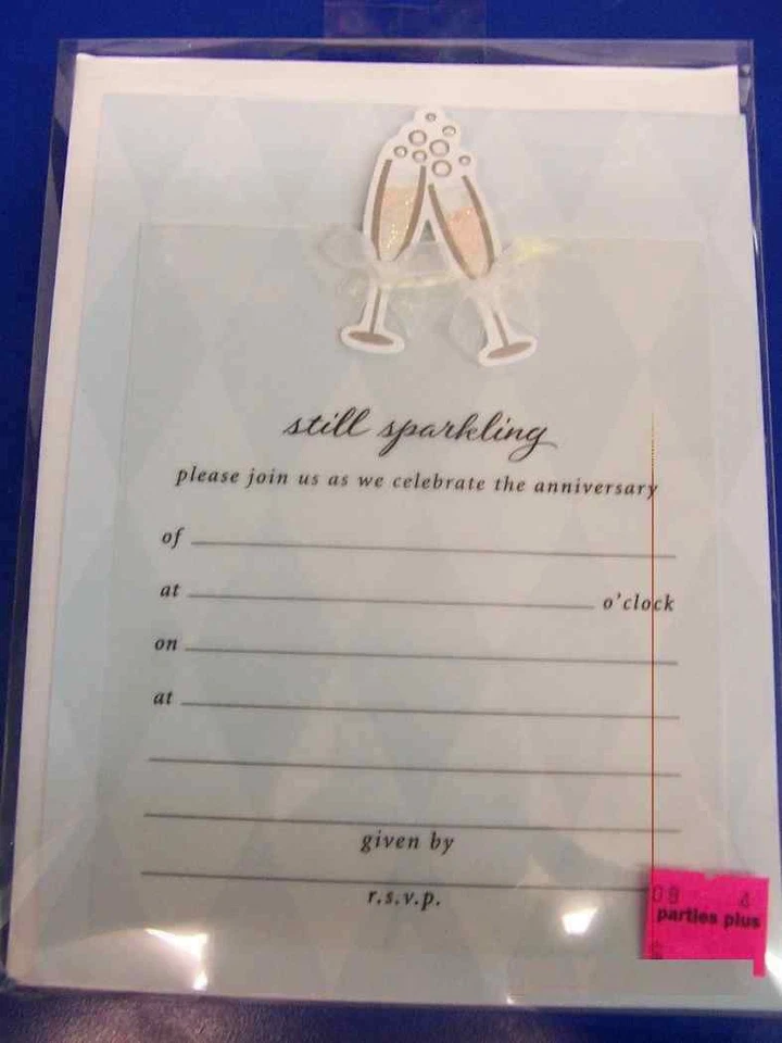 Sobres de invitaciones de relleno de lujo para fiesta de boda de aniversario aún brillantes Foto 1 de 1